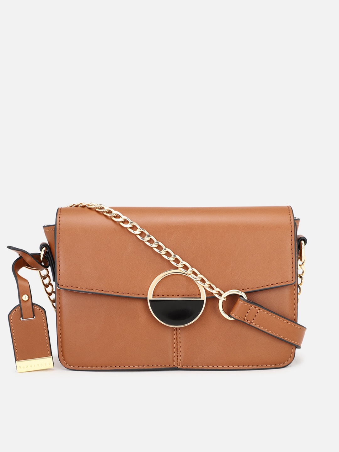 

Van Heusen Woman Brown PU Structured Sling Bag