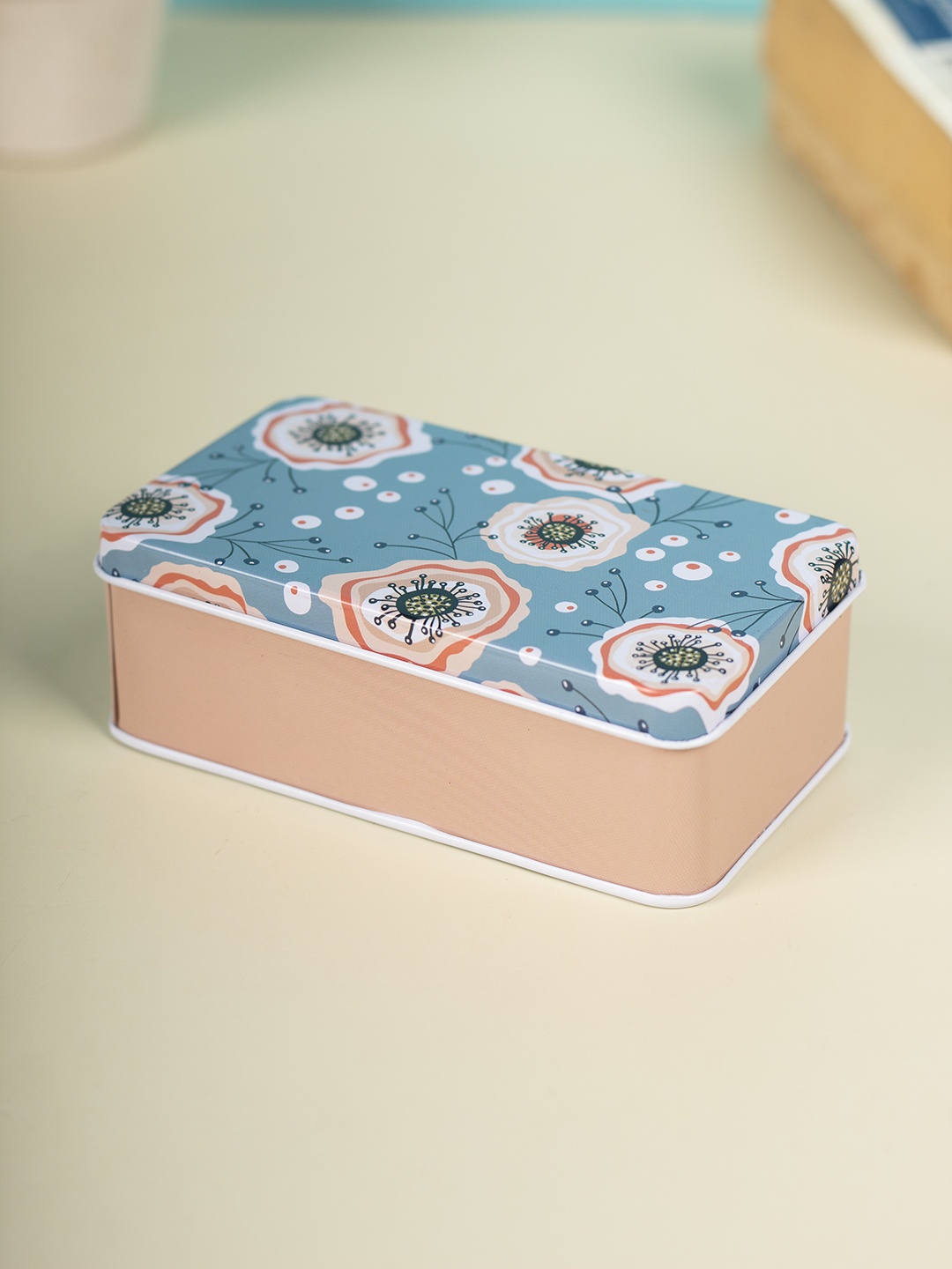 

MARKET99 Blue Cartoon Printed Stainless Steel Storage Box