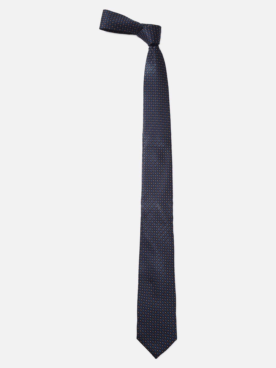 

Louis Philippe Men Navy Blue Printed Broad Tie