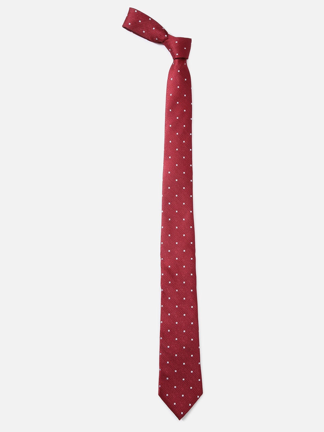 

Louis Philippe Men Maroon Printed Neck Tie