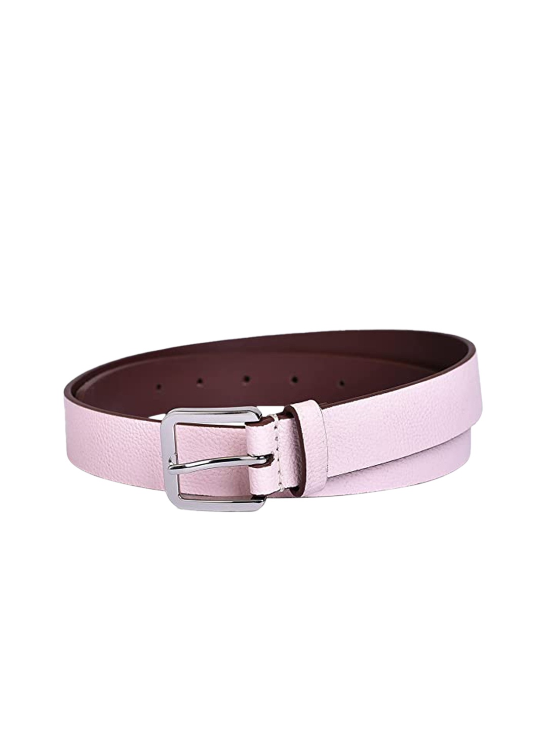 

Belwaba Women Pink Textured PU Belt