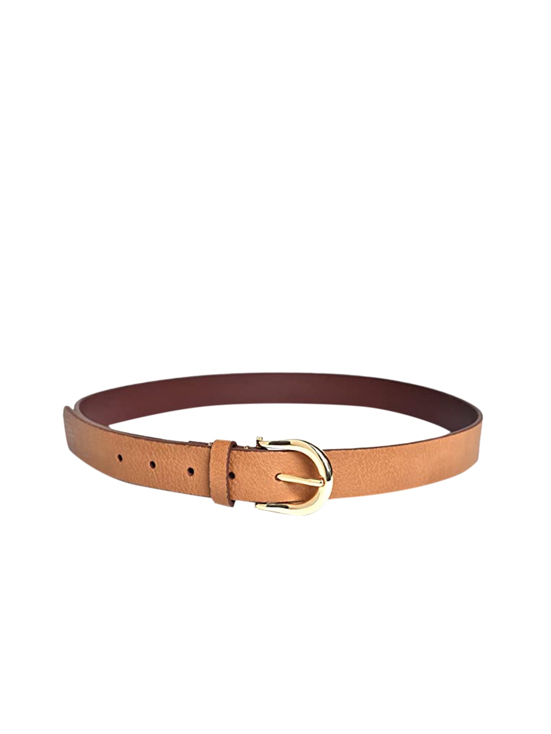 

Belwaba Women Tan Textured PU Belt