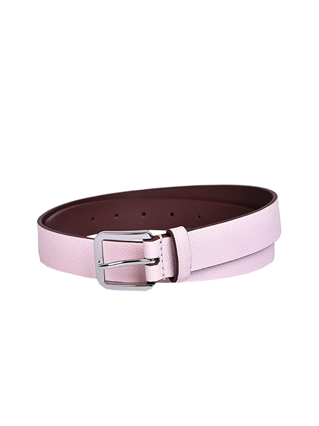 

Belwaba Women Pink Textured PU Belt