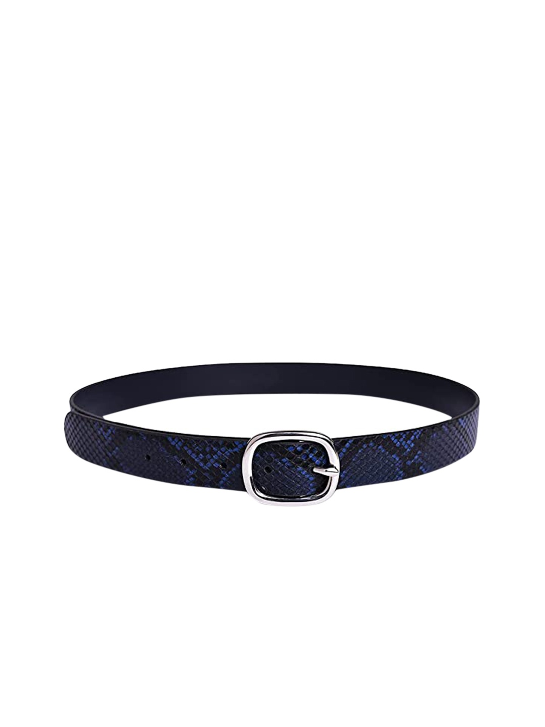 

Belwaba Women Navy Blue Printed Textured Belt