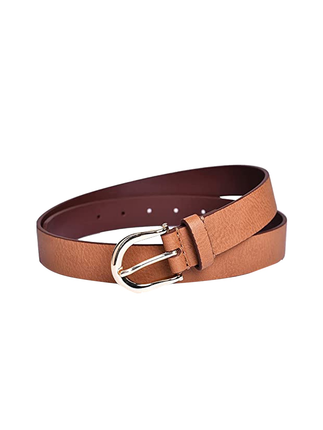 

Belwaba Women Tan Textured PU Belt