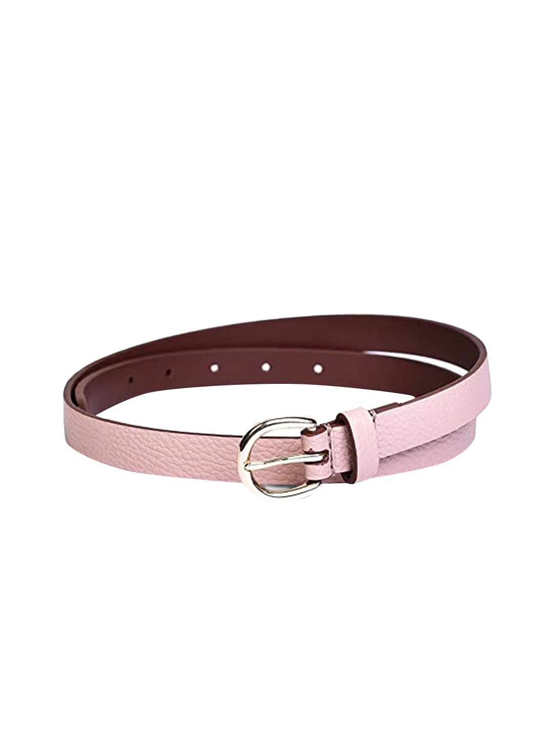 

Belwaba Women Pink Textured PU Belt