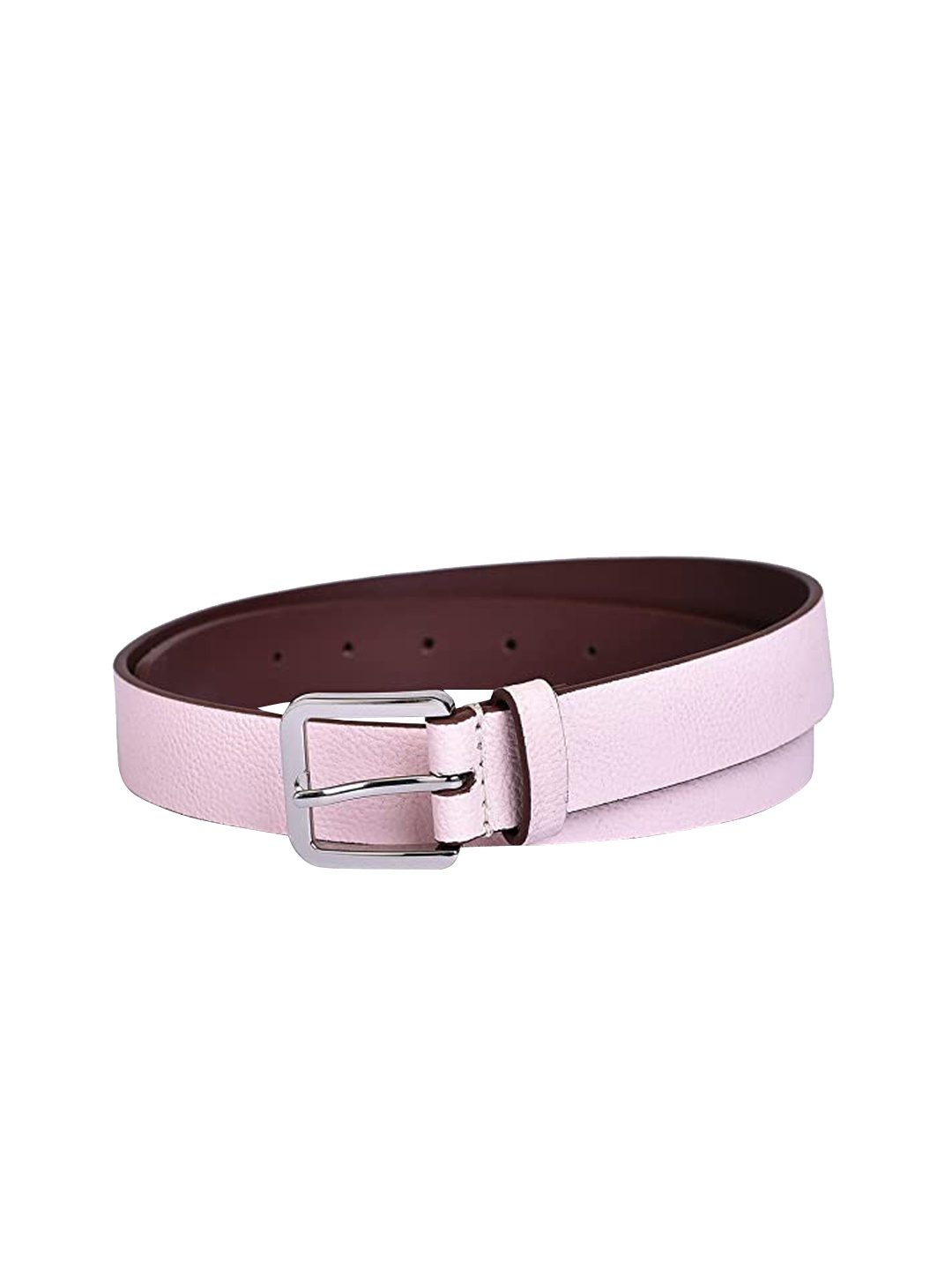 

Belwaba Women Pink Textured PU Belt