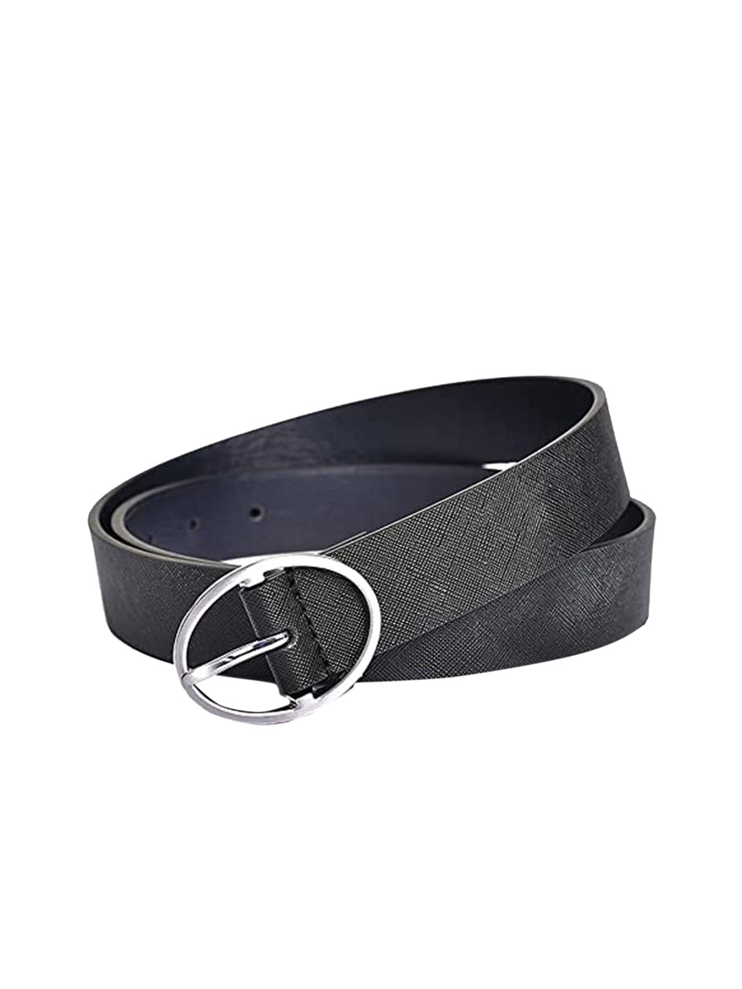 

Belwaba Women Black Textured PU Belt