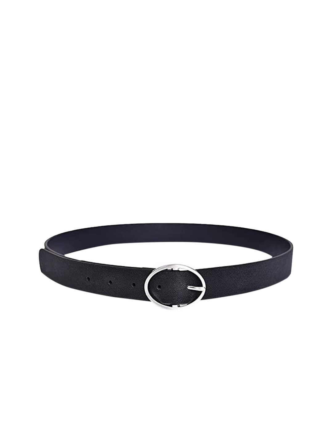 

Belwaba Women Black Textured PU Formal Belt