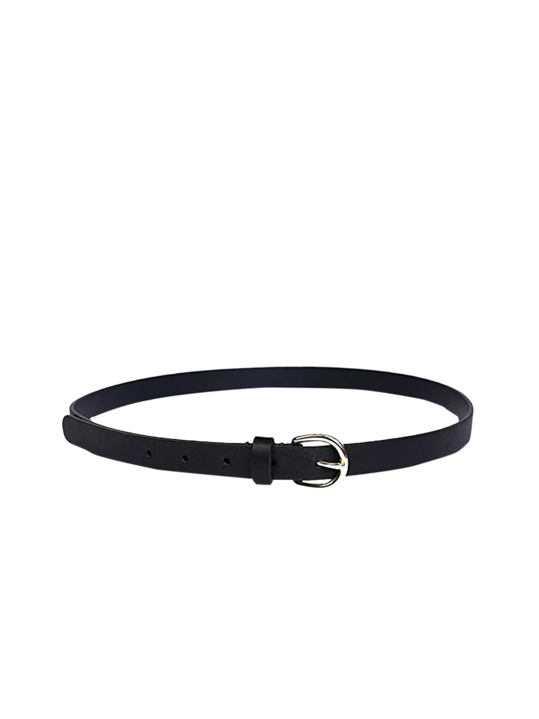 

Belwaba Women Black Textured PU Belt