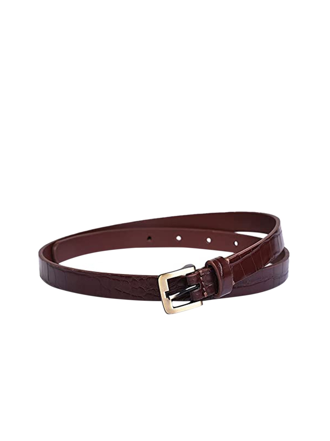 

Belwaba Women Brown Textured Formal Belt