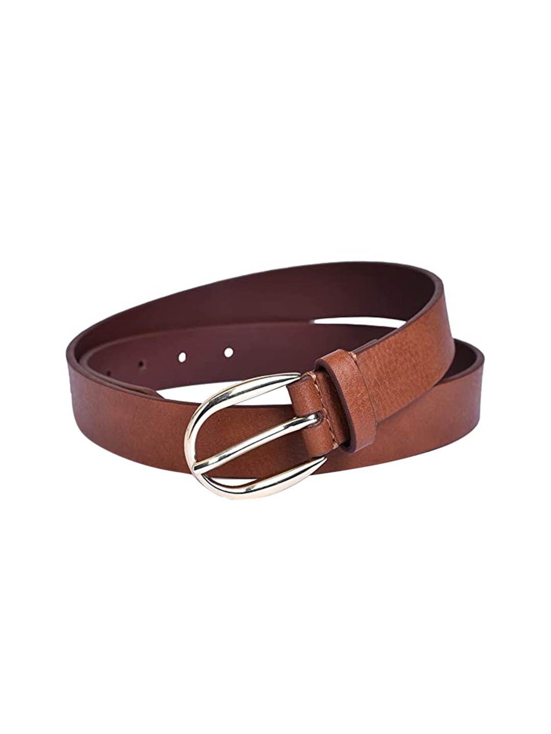

Belwaba Women Brown Textured PU Belt