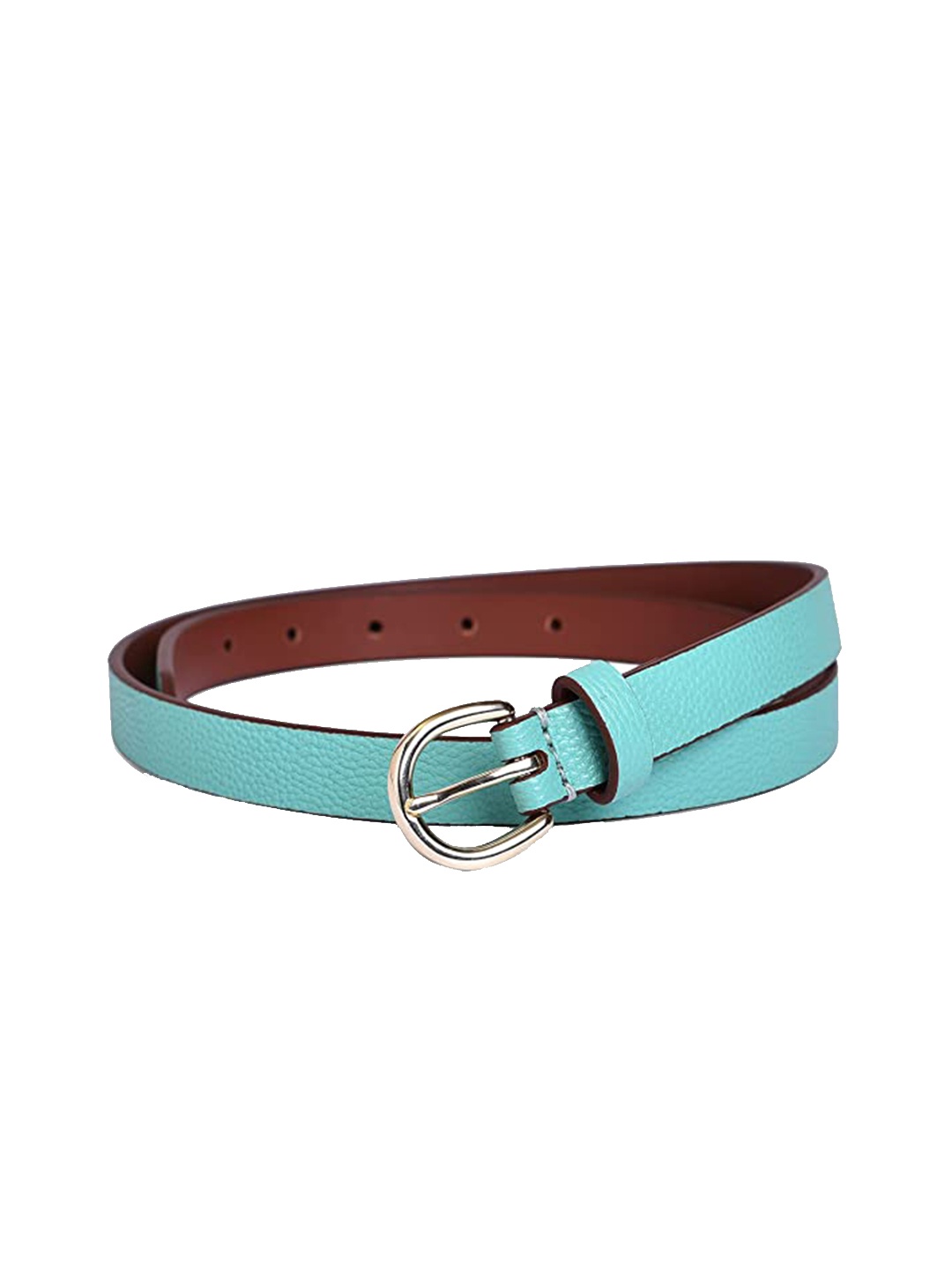 

Belwaba Women Green Textured PU Belt