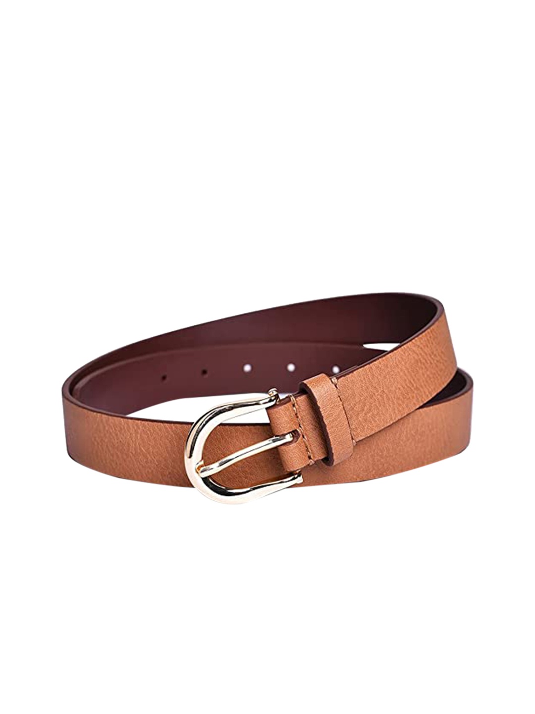 

Belwaba Women Tan Textured PU Belt