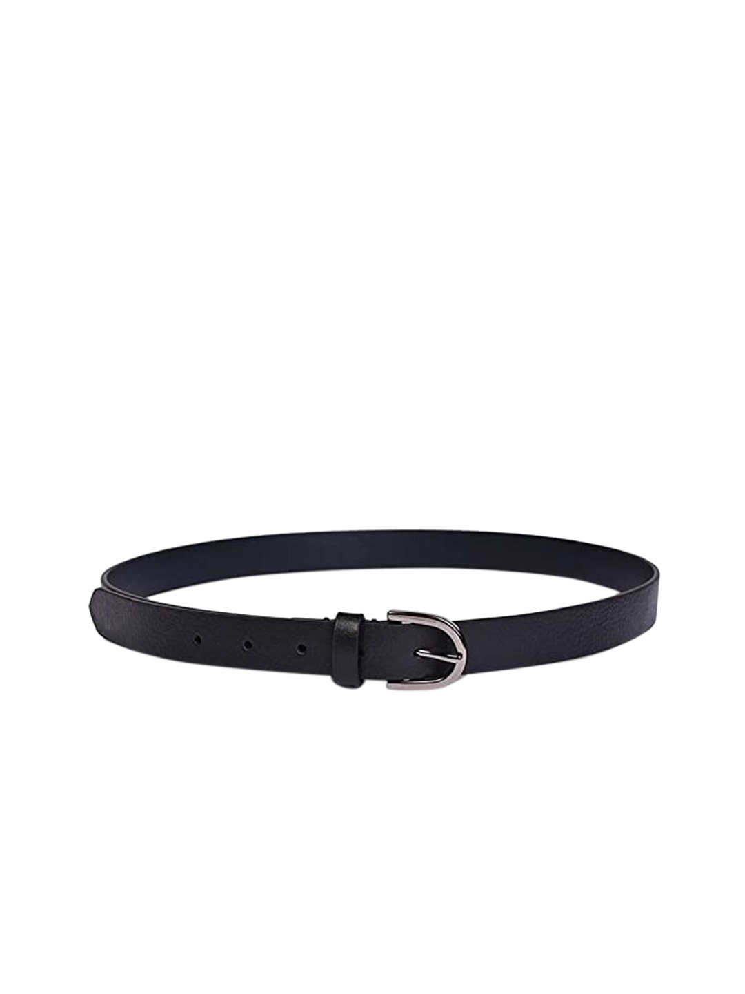 

Belwaba Women Black Textured PU Formal Belt