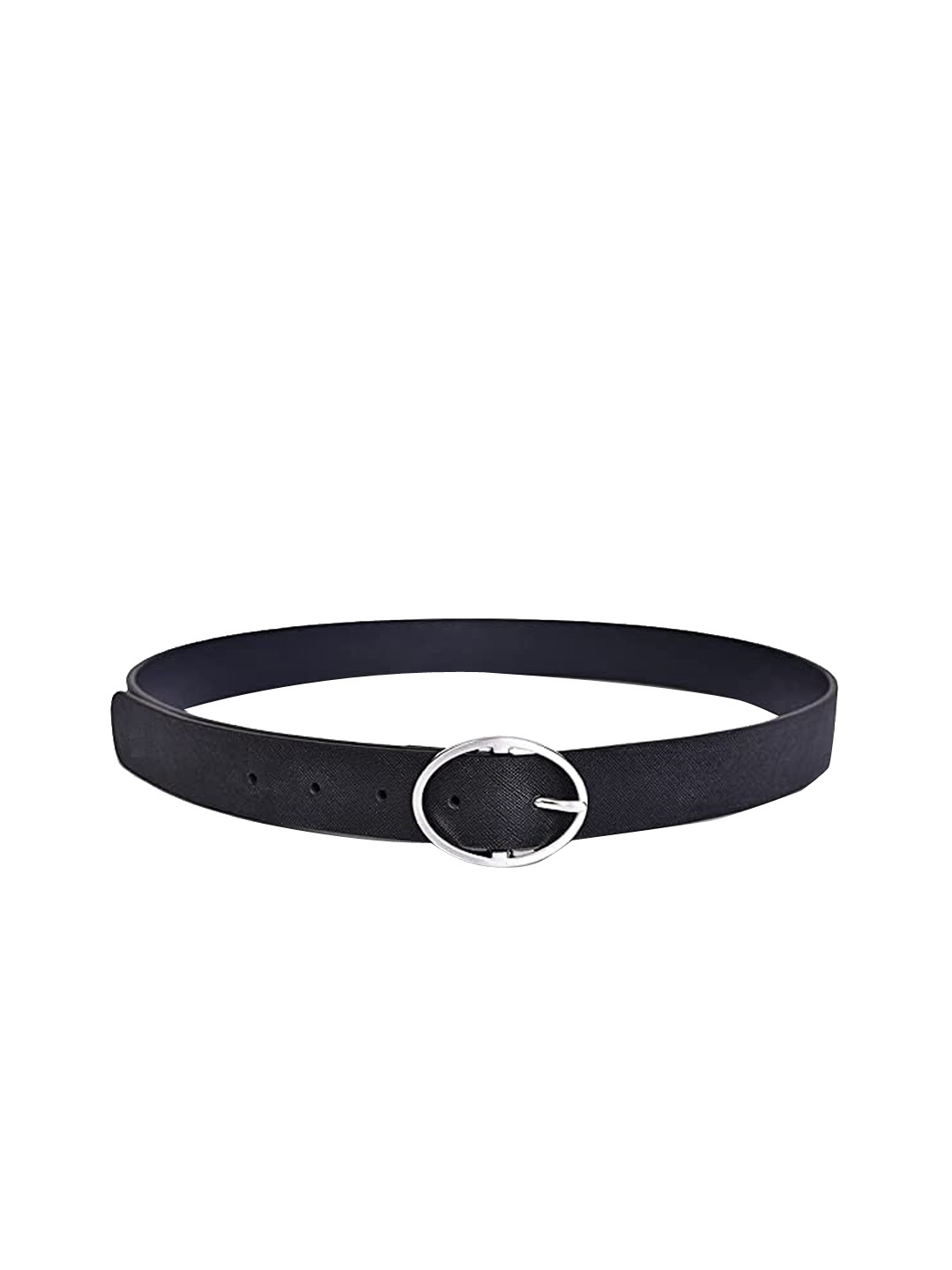 

Belwaba Women Black Textured PU Belt