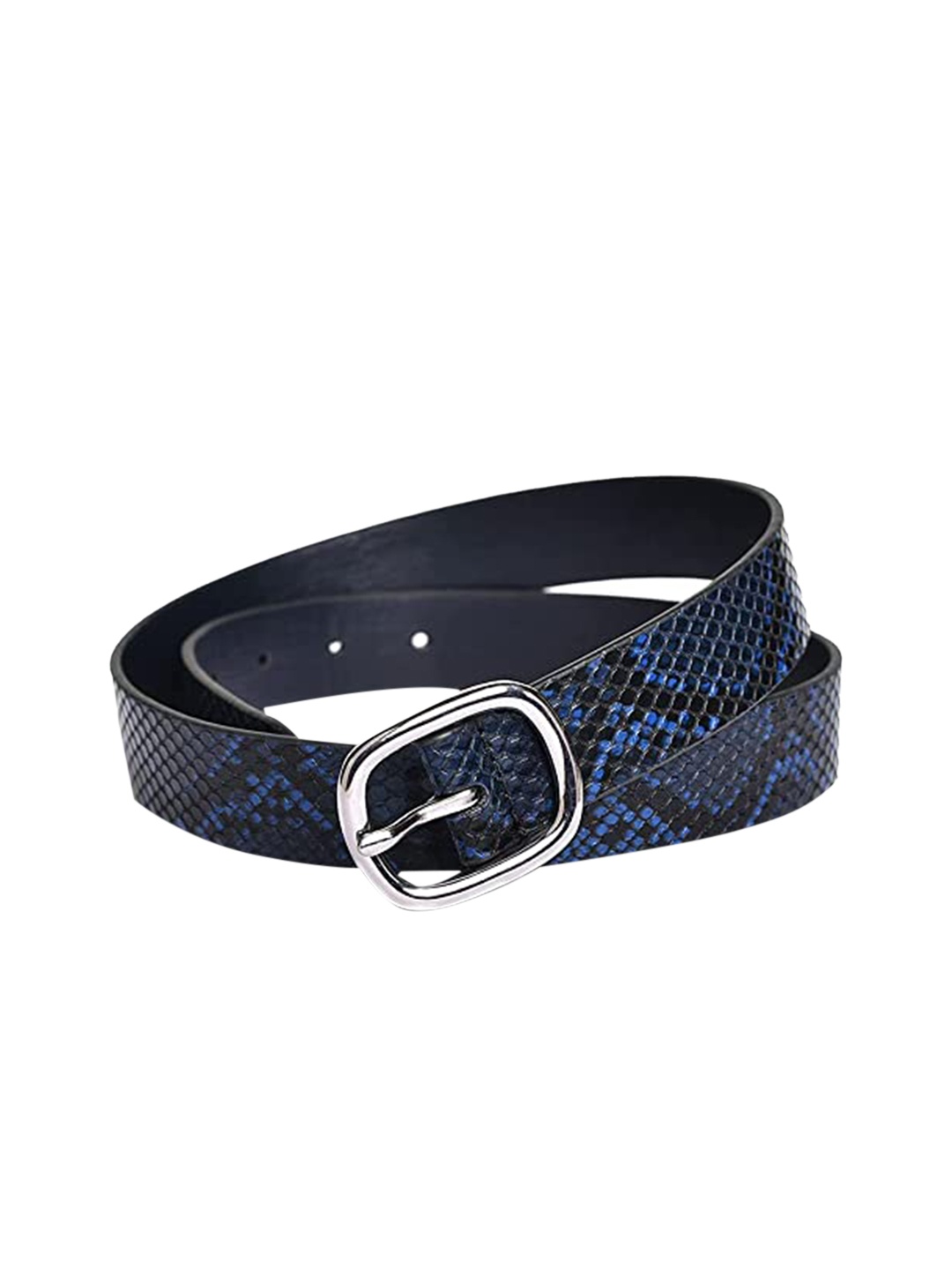 

Belwaba Women Navy Blue Printed PU Belt