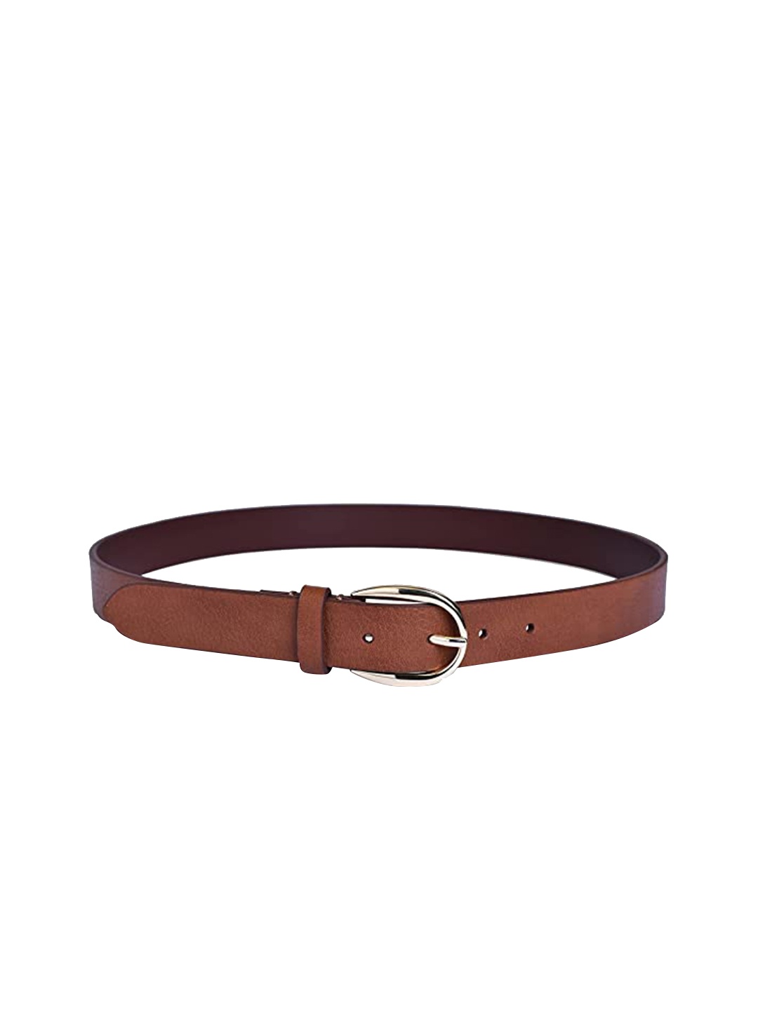 

Belwaba Women Brown Textured PU Belt