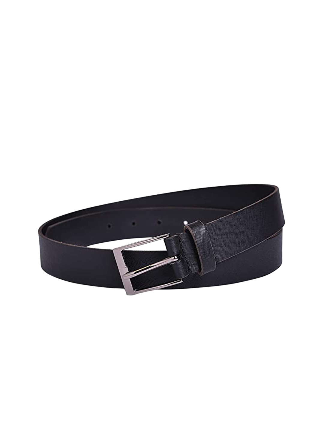 

Belwaba Women Black Textured PU Formal Belt