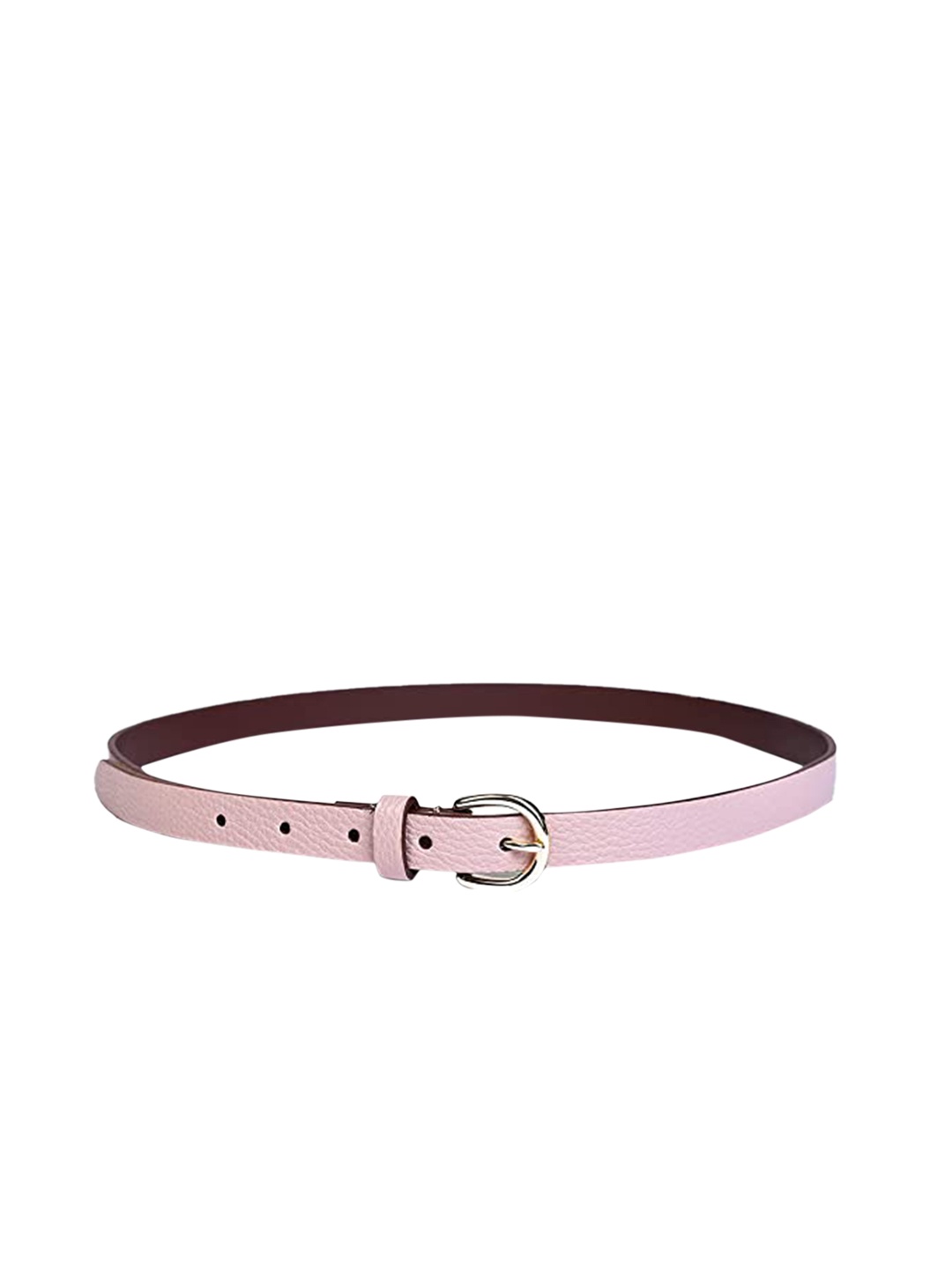 

Belwaba Women Pink Textured PU Belt