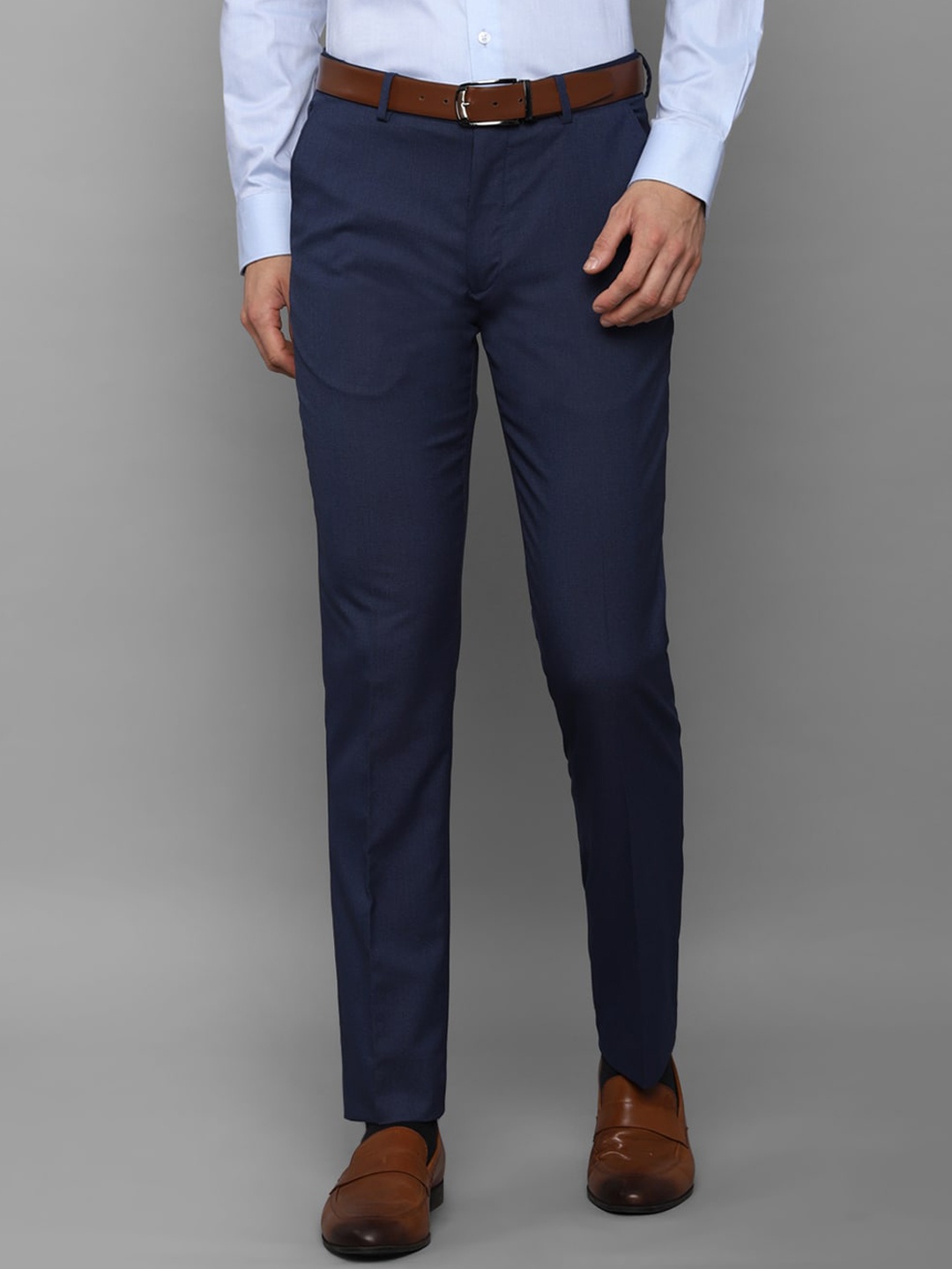 

Louis Philippe Men Navy Blue Slim Fit Trousers