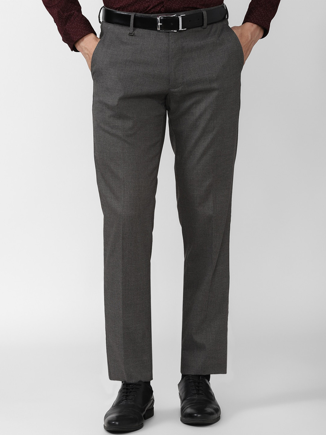 

Van Heusen Men Grey Slim Fit Formal Trousers