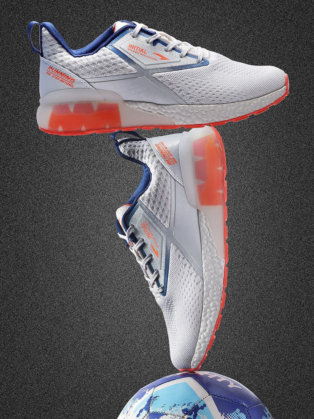 

ASIAN Men White Mesh Running Non-Marking Shoes