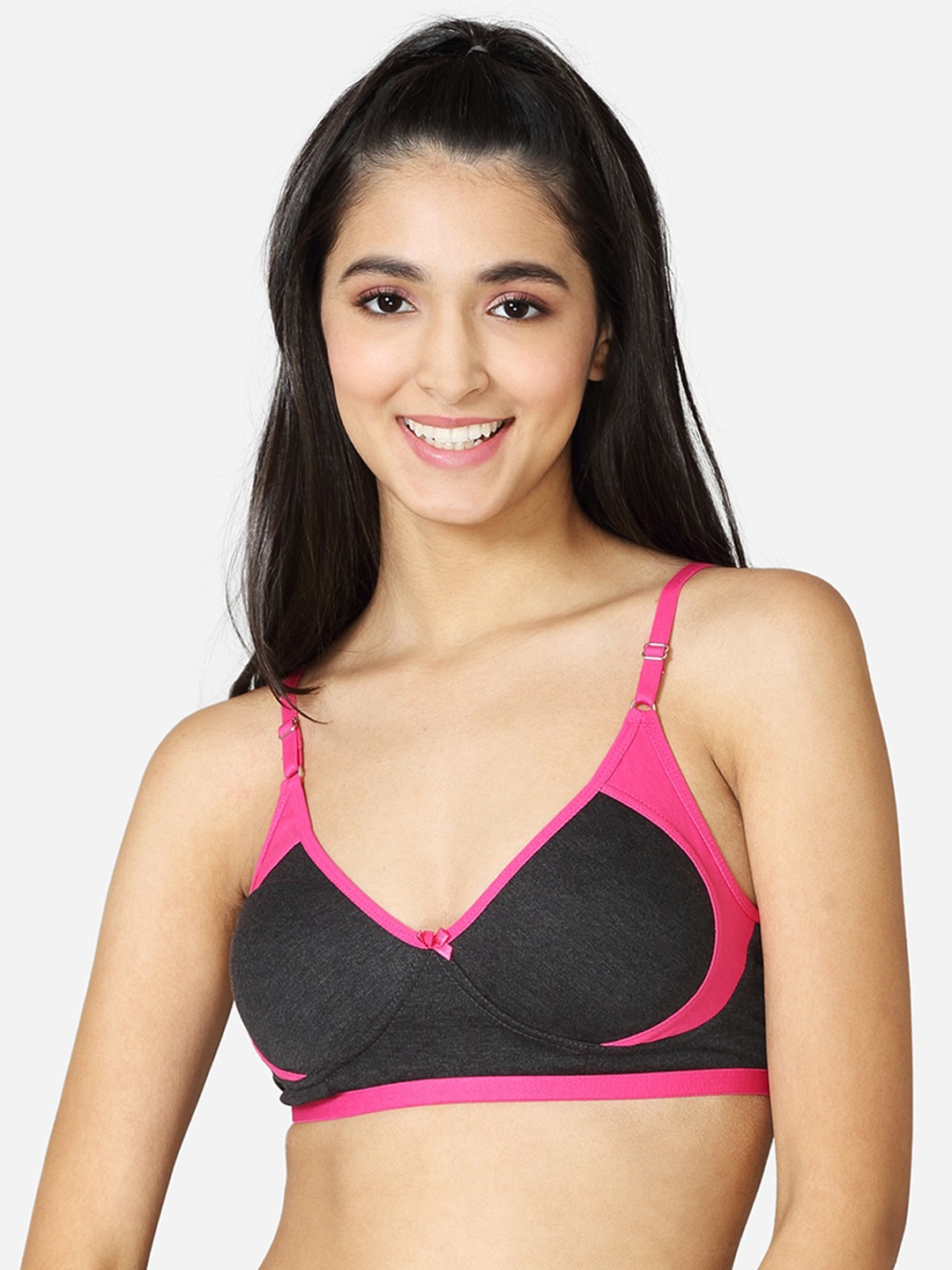 

VStar Pink Cotton Non Padded Non-Wired Bra