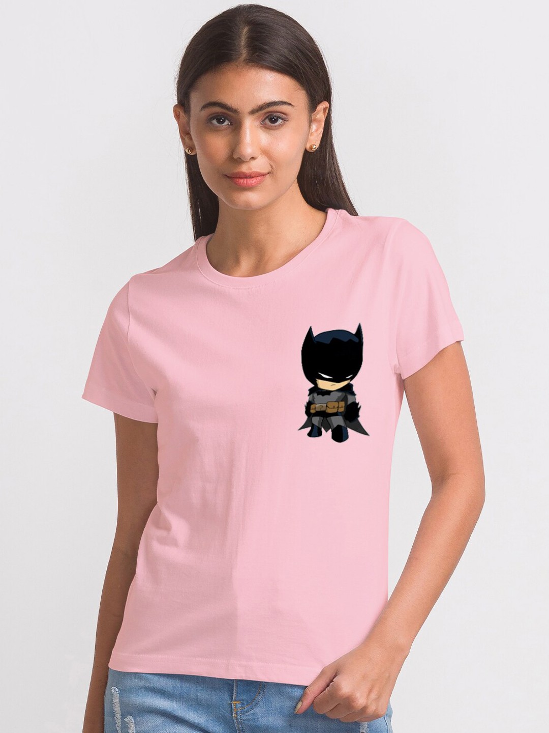 

FashionRack Women Pink Printed Cotton Lounge Tshirts