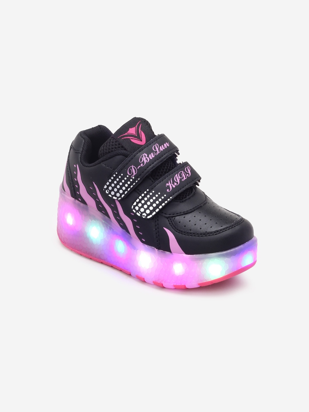 

Hopscotch Girls Black Slip-On Sneakers