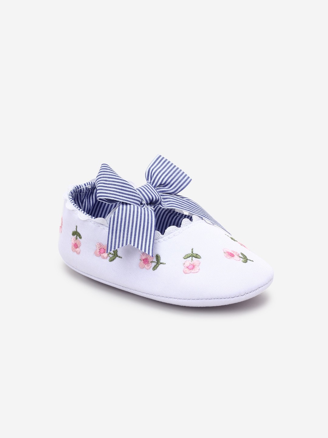 

Hopscotch Girls White Striped Slip-On Sneakers