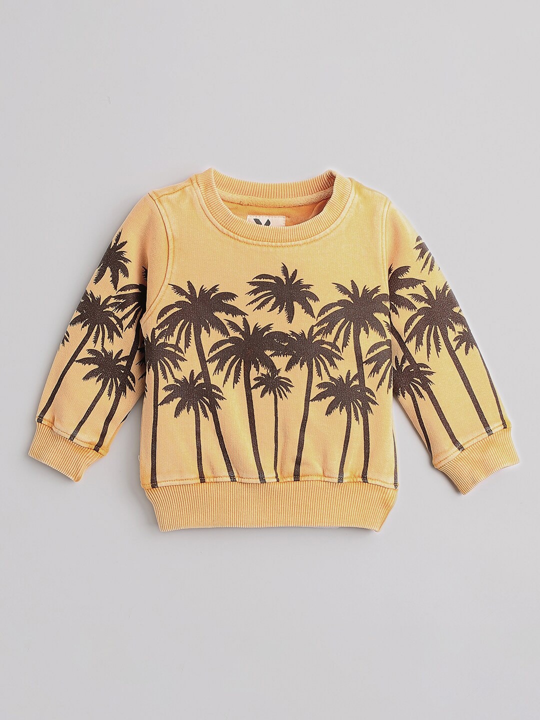 

Hopscotch Boys Orange & Brown Printed Pullover