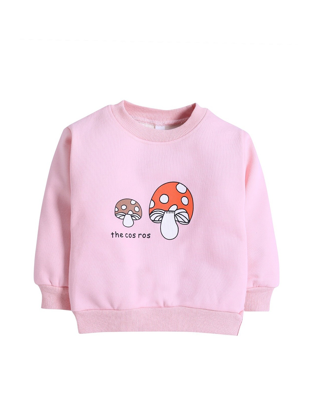 

Hopscotch Girls Pink Printed Sweatshirt