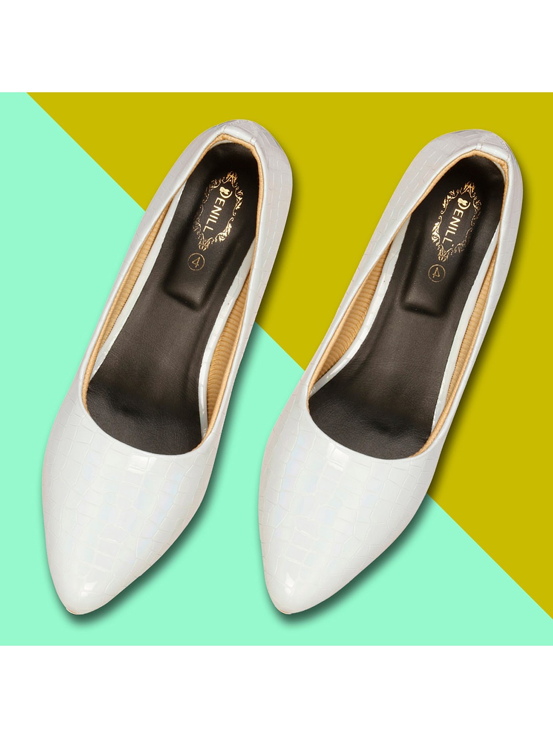 

Denill Women White Block Heels