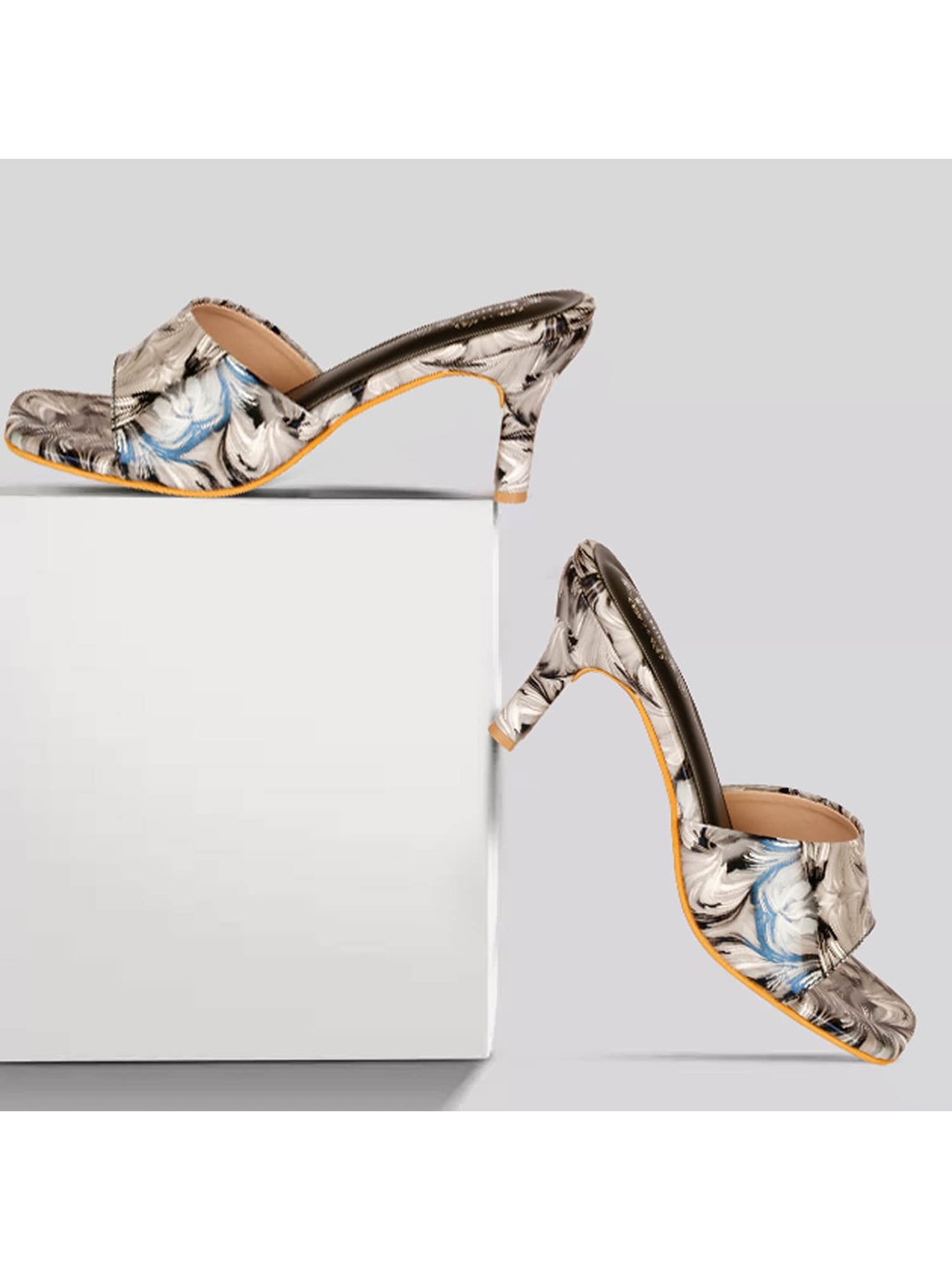

Denill Grey Printed Stiletto Pumps