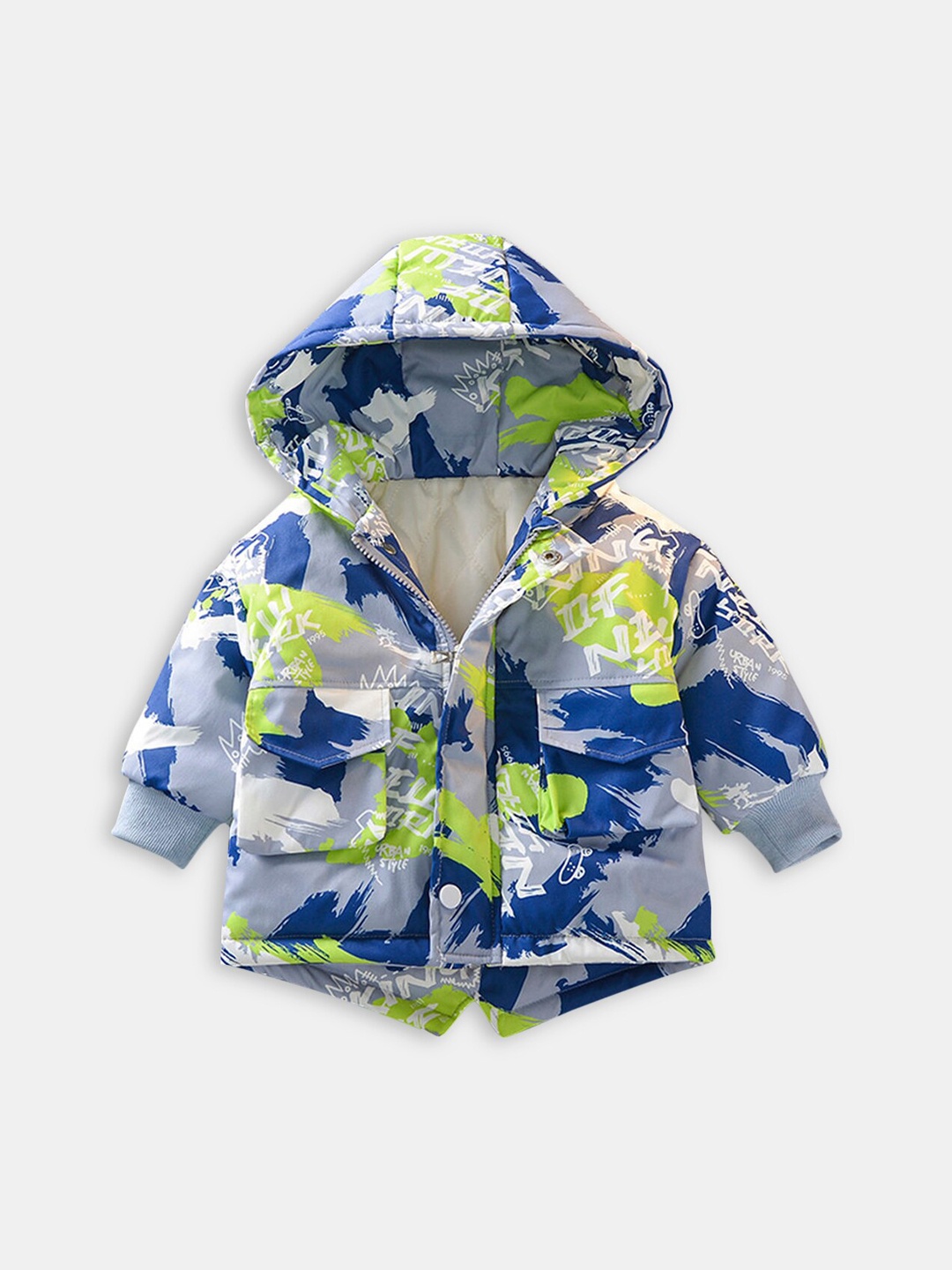 

Hopscotch Boys Green Floral Tailored Jacket