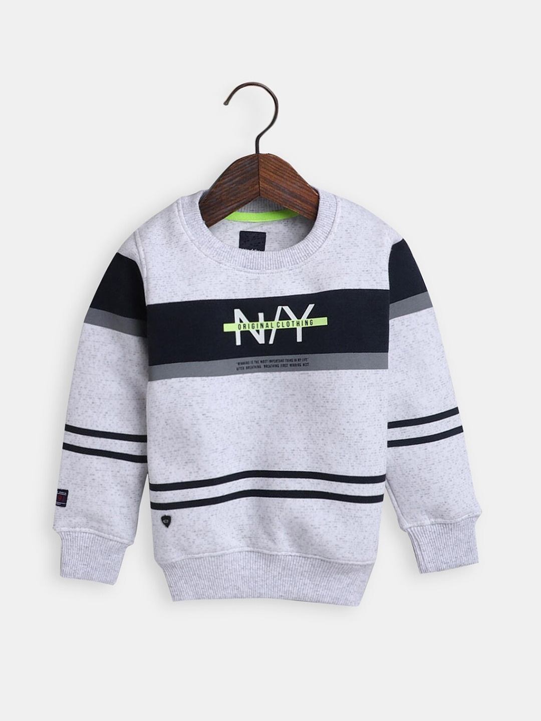 

Hopscotch Boys Grey Printed Sweatshirt