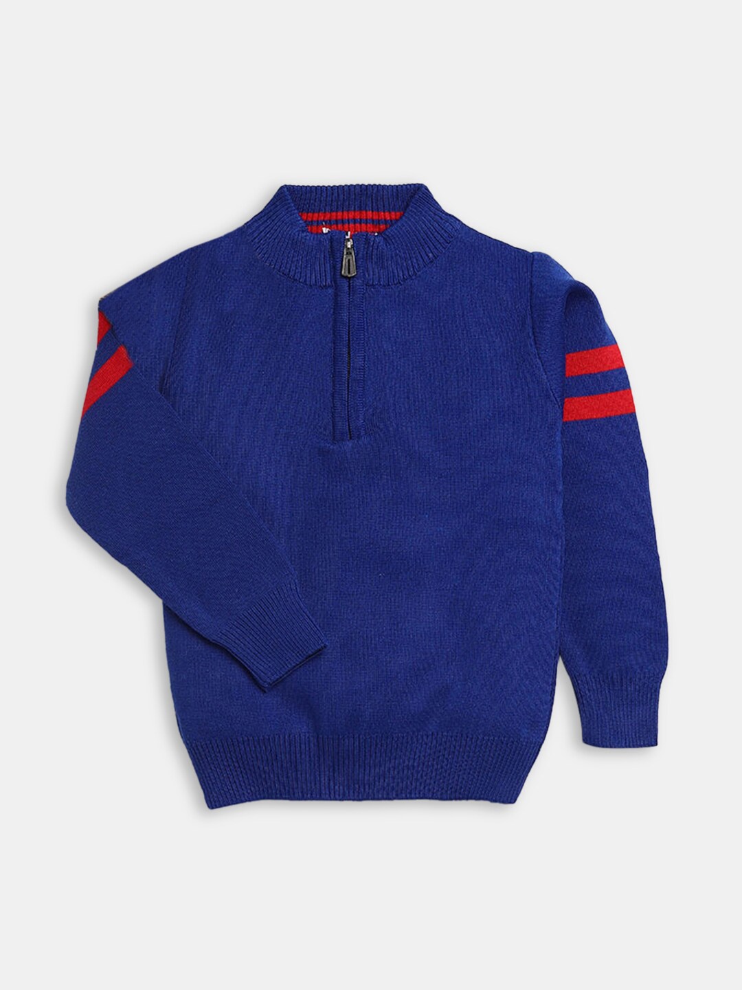 

Hopscotch Boys Blue & Red Full-Sleeve Sweater Pullover