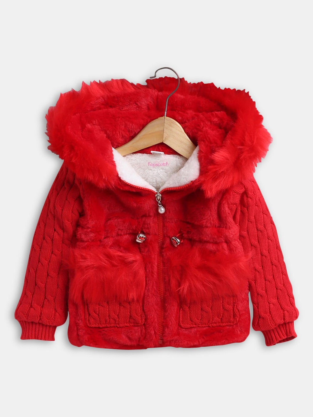 

Hopscotch Girls Red Parka Jacket
