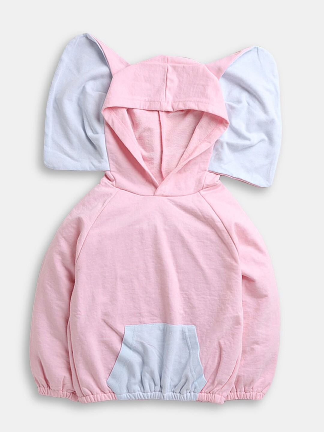 

Hopscotch Girls Pink Hooded Cotton Sweatshirt