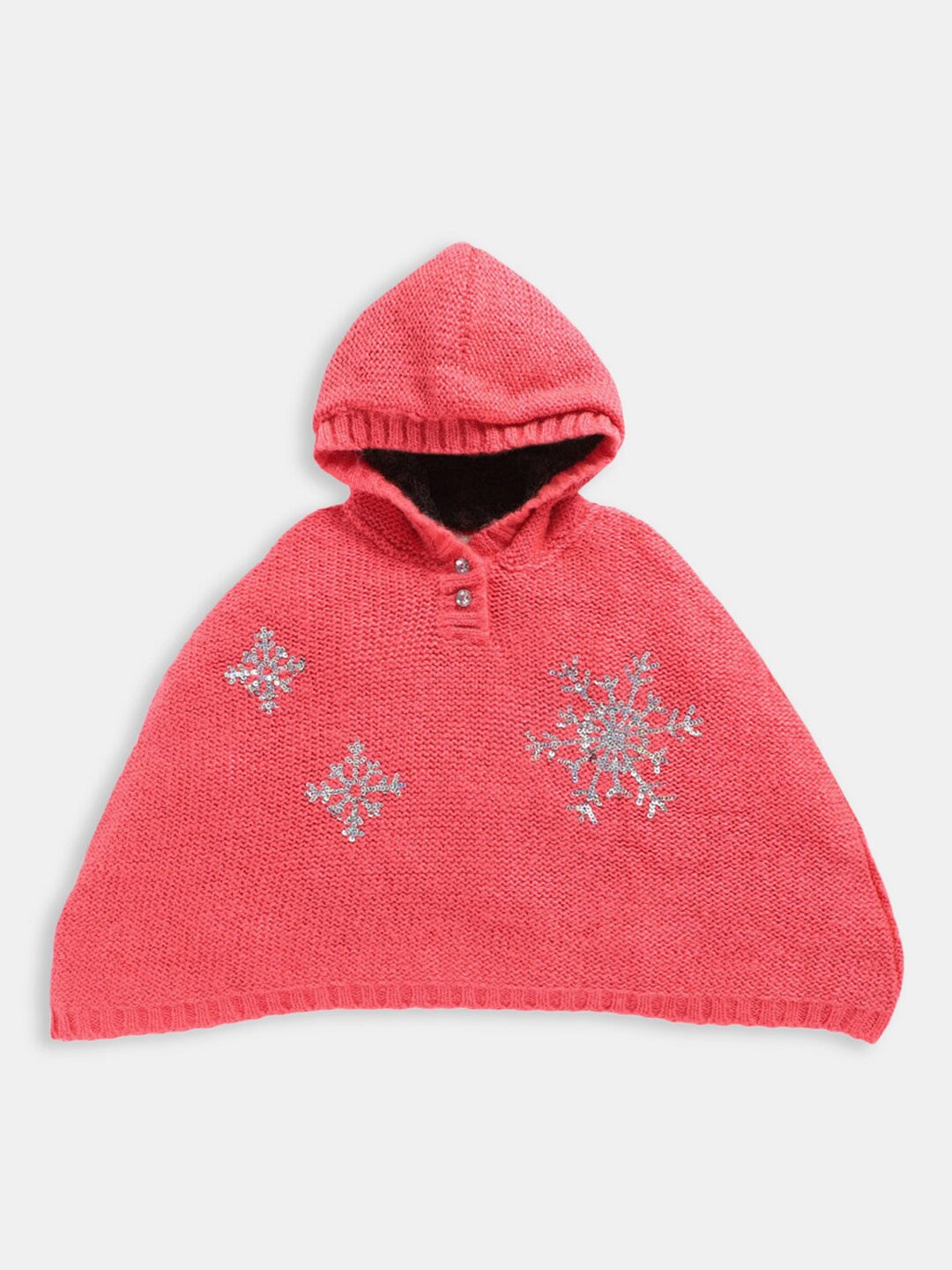 

Hopscotch Girls Pink Embroidered Poncho