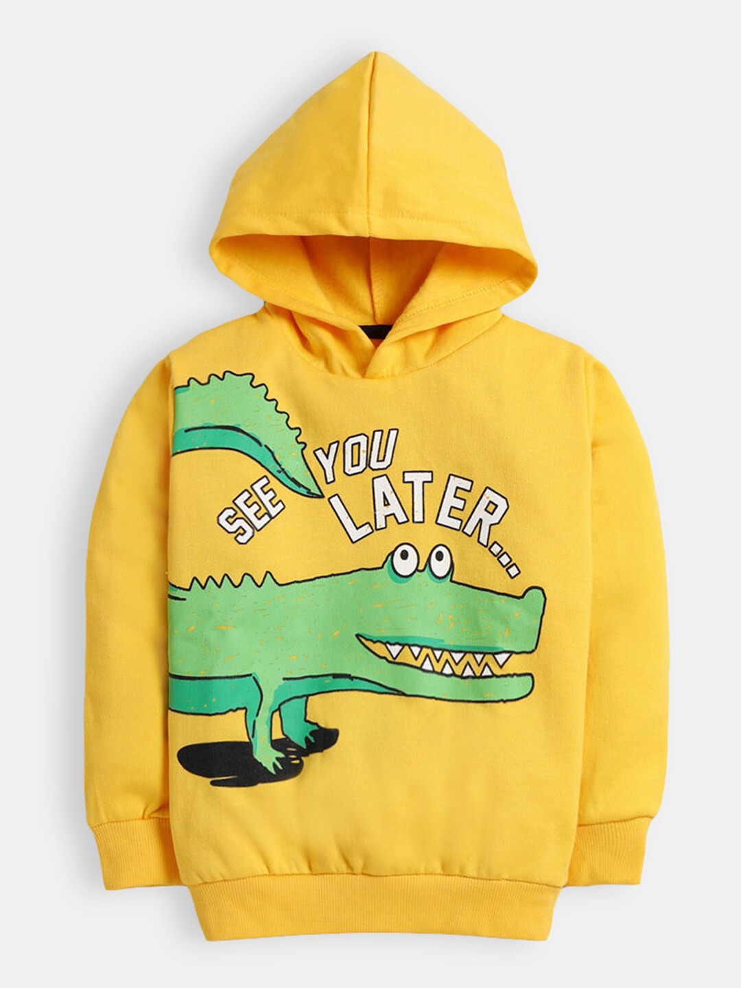 

Hopscotch Boys Yellow Hooded Sweatshirt