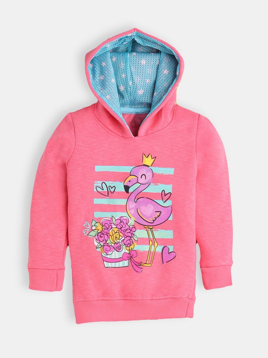 

Hopscotch Girls Pink Hooded Sweatshirt