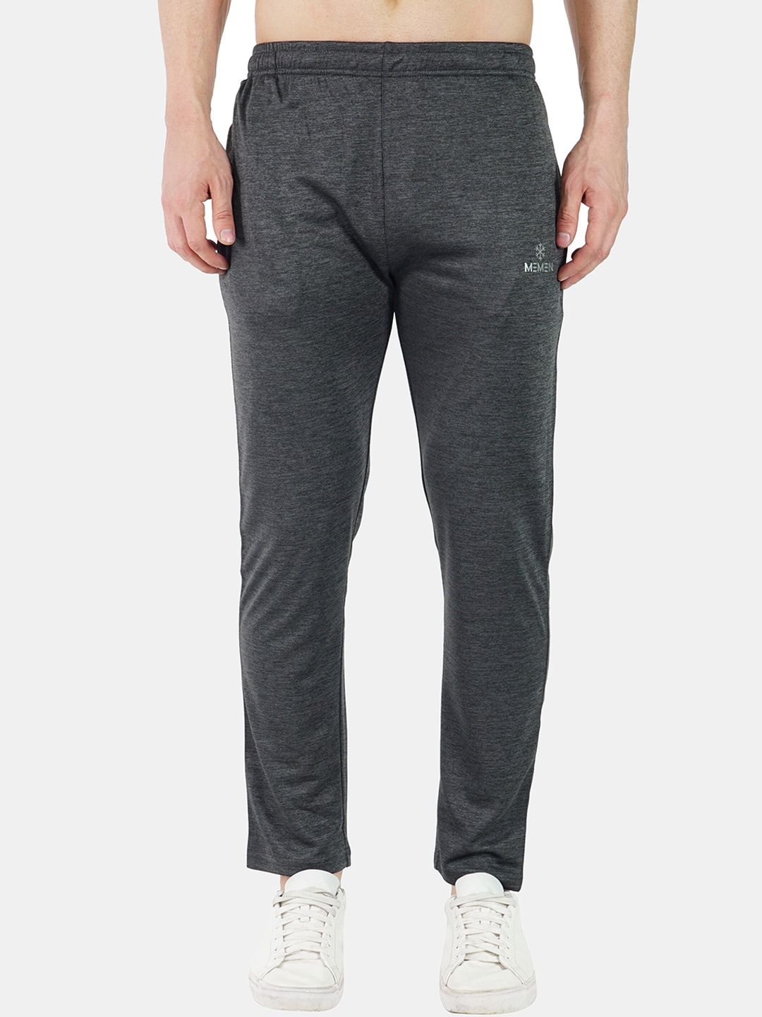 

MEMEN Men Grey Solid Track Pant
