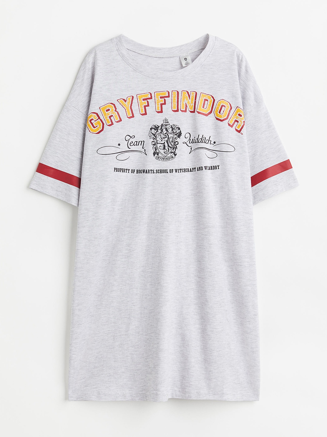 

H&M Girls Grey & Red Printed Nightdress