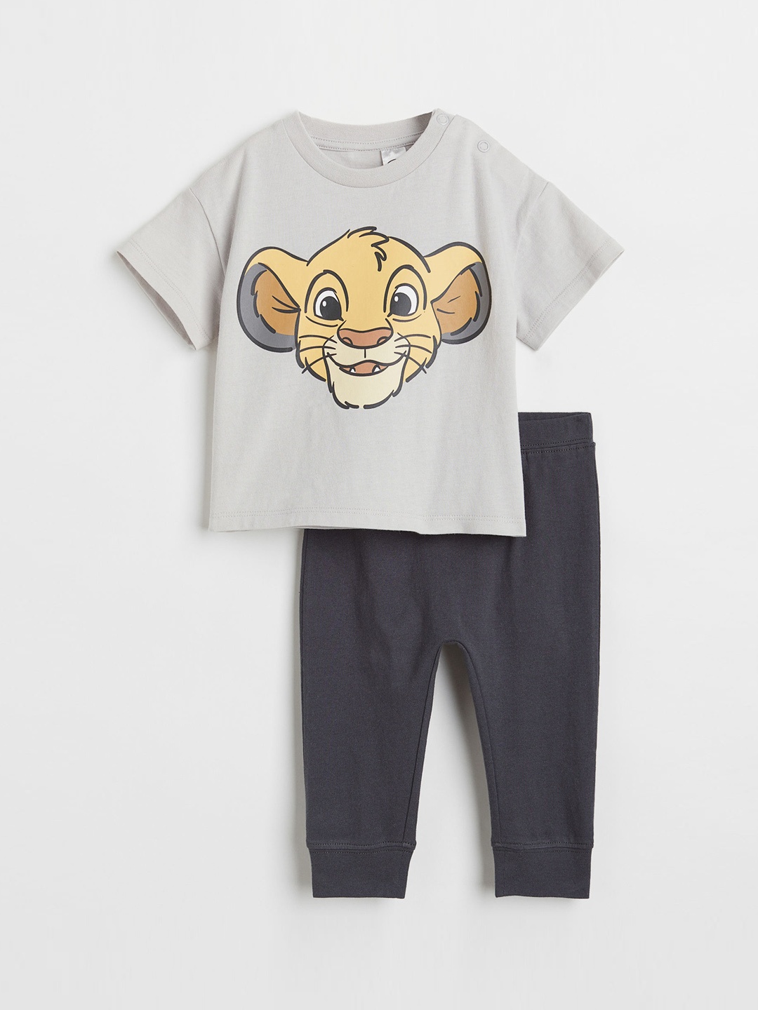

H&M Boys Grey 2-Piece Printed Set