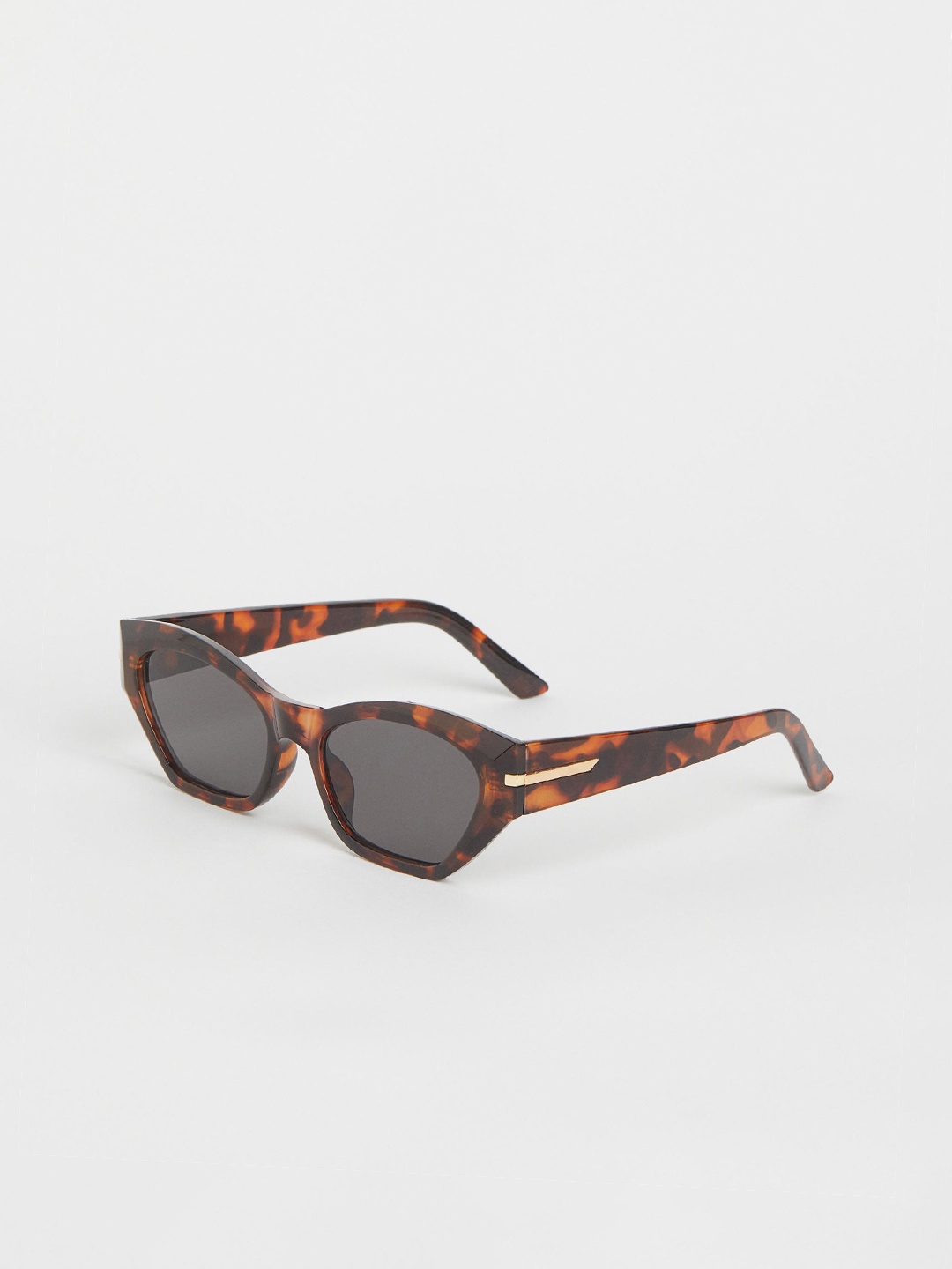 

H&M Women Black Lens & Brown Cat-Eye Sunglasses, Grey