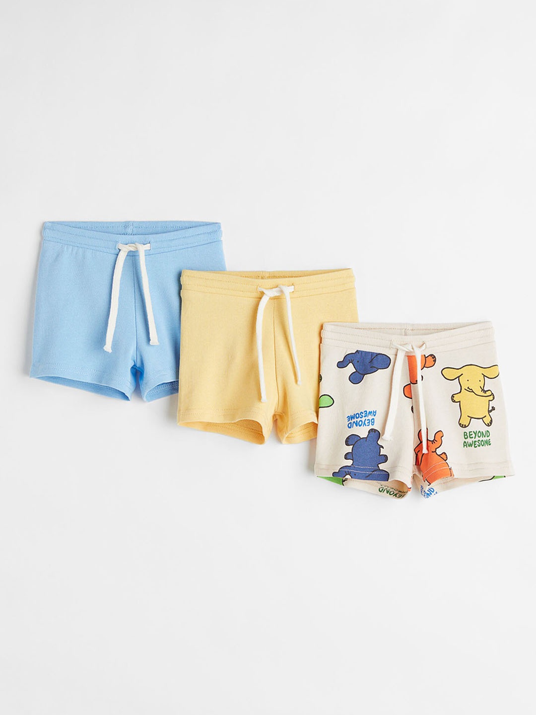 

H&M Boys 3-Pack Shorts, Beige