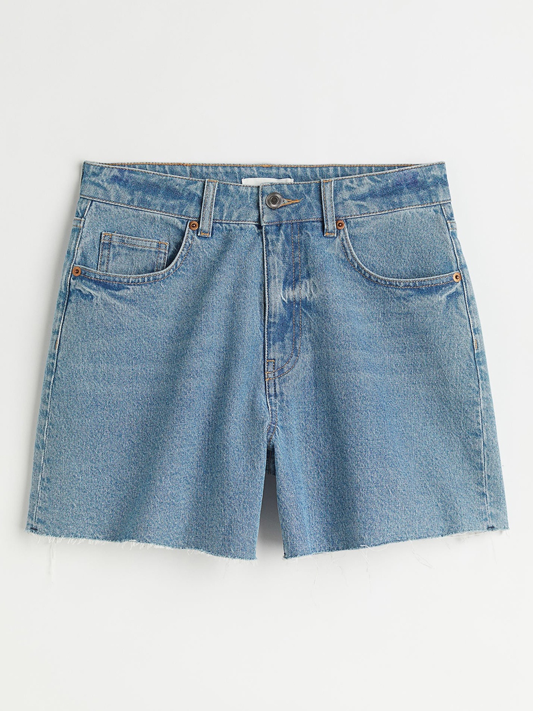 

H&M Women Blue Denim Shorts High Waist