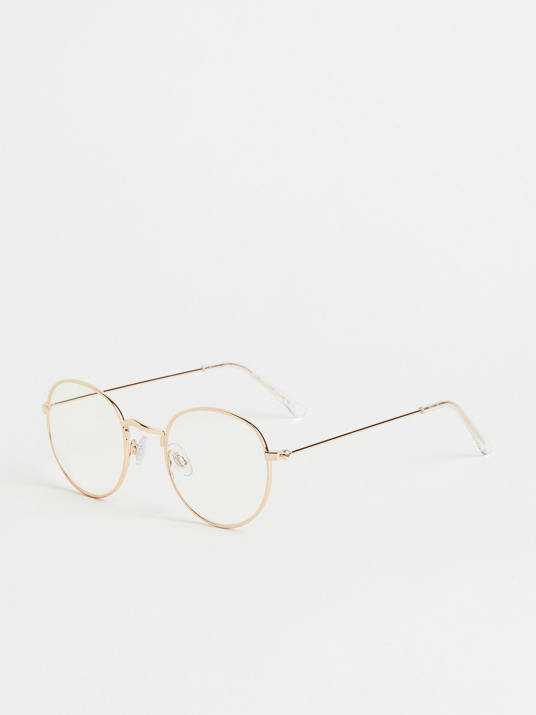 

H&M Men Gold Round glasses